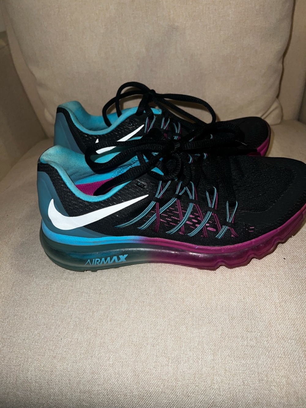 Nike Girls' Sneaker — Pink Insole with Turquoise Lining